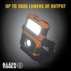 imageKlein Tools 56417 MODbox Rechargeable 3000Lumen LED Work Light Portable 2in1 Flood and Spot Light 360Degree Rotation Compatible with MODbox Rail System3000Lumen Dual Beam Light