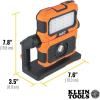 imageKlein Tools 56417 MODbox Rechargeable 3000Lumen LED Work Light Portable 2in1 Flood and Spot Light 360Degree Rotation Compatible with MODbox Rail System3000Lumen Dual Beam Light