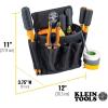 imageKlein Tools 5710M Electricians Powerline Padded Tool Belt and Tool Pouch Combo Medium 4PieceL