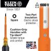 imageKlein Tools 6027INS Flathead Screwdriver Made in USA 516Inch Cabinet Tip Insulated 7Inch Shank7Inch Shank