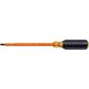 imageKlein Tools 6027INS Flathead Screwdriver Made in USA 516Inch Cabinet Tip Insulated 7Inch Shank7Inch Shank