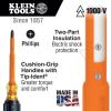 imageKlein Tools 6027INS Flathead Screwdriver Made in USA 516Inch Cabinet Tip Insulated 7Inch Shank7Inch Shank