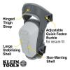 imageKlein Tools 60895 Knee Pads for Men and Women SemiRound Stabilizer Gel Knee Pads with Adjustable Straps for Construction BlackHeavy Duty NonMarring