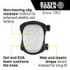 imageKlein Tools 60895 Knee Pads for Men and Women SemiRound Stabilizer Gel Knee Pads with Adjustable Straps for Construction BlackNonMarring SemiRound