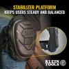 imageKlein Tools 60895 Knee Pads for Men and Women SemiRound Stabilizer Gel Knee Pads with Adjustable Straps for Construction BlackSemiRound