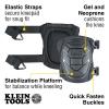 imageKlein Tools 60895 Knee Pads for Men and Women SemiRound Stabilizer Gel Knee Pads with Adjustable Straps for Construction BlackSemiRound