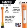 imageKlein Tools 64612INS Insulated Nut Driver Made in USA 12Inch Hex Cushion Grip Handle 6Inch Round Hollow ShaftNonMagnetic