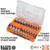 imageKlein Tools 65213TX TORX Bit Socket Set T8 toT60 14 38 and 12Inch Drives Premium CrV Steel MODBox Case 13PieceSAE  Metric