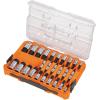 imageKlein Tools 65213TX TORX Bit Socket Set T8 toT60 14 38 and 12Inch Drives Premium CrV Steel MODBox Case 13PieceSAE  Metric