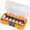 imageKlein Tools 65213TX TORX Bit Socket Set T8 toT60 14 38 and 12Inch Drives Premium CrV Steel MODBox Case 13PieceSAE