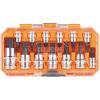 imageKlein Tools 65213TX TORX Bit Socket Set T8 toT60 14 38 and 12Inch Drives Premium CrV Steel MODBox Case 13PieceTORX