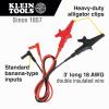imageKlein Tools 69381 Alligator Clip Test Leads HeavyDuty Banana Plug Replacement Leads 3FootLeads