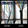 imageKlein Tools 80053 Cable Management Kit with SelfAdhesive Cable Clips and 3Foot Long Cable Management Sleeves 22Piece