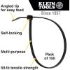 imageKlein Tools 80069 Cable Tie Kit Made in USA Set with 2 Packs of 100 Zip Ties 50Pound Tensile Strength 75Foot Cable Roll 3Piece