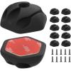 imageKlein Tools 80070 Cable Management Kit with Hook and Loop Cinch Straps SelfAdhesive Cable Mounting Clips 52Piece