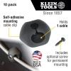 imageKlein Tools 80070 Cable Management Kit with Hook and Loop Cinch Straps SelfAdhesive Cable Mounting Clips 52Piece