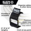 imageKlein Tools 80070 Cable Management Kit with Hook and Loop Cinch Straps SelfAdhesive Cable Mounting Clips 52Piece