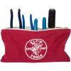 imageKlein Tools 80183 Zipper Tool Bag Set 5 StandUp WaterResistant 1680d Pouches with Carabiners and 4 125 x 7Inch Canvas Utility Bags 9Piece