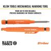 imageKlein Tools 86501 Skribes 28 mm Mechanical Carpenter Pencil with BuiltIn Sharpener 4 Refills and Deep Hole Marking for Woodworking and Construction
