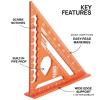 imageKlein Tools 9357SSQ Rafter Square 7Inch Double Laser Etched Aluminum MultiFunctional Carpenter Measuring Layout Tool Triangle Ruler for WoodworkingRafter and Framing Square Set