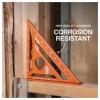 imageKlein Tools 9357SSQ Rafter Square 7Inch Double Laser Etched Aluminum MultiFunctional Carpenter Measuring Layout Tool Triangle Ruler for WoodworkingRafter Square  7Inch