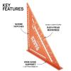 imageKlein Tools 9357SSQ Rafter Square 7Inch Double Laser Etched Aluminum MultiFunctional Carpenter Measuring Layout Tool Triangle Ruler for WoodworkingRafter Square  12Inch