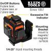 imageKlein Tools 93PLL SelfLeveling Laser Level with Bright Green 3x360Degree Planes Rechargeable Battery Magnetic MountLaser Level