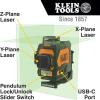 imageKlein Tools 93PLL SelfLeveling Laser Level with Bright Green 3x360Degree Planes Rechargeable Battery Magnetic MountLaser wTripod