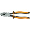 imageKlein Tools D2139NECRINS Side Cutting and Crimping Pliers Made in USA New England Nose Insulated 9InchHeavy Duty Cutting Slim Handle