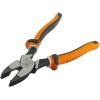 imageKlein Tools D2139NECRINS Side Cutting and Crimping Pliers Made in USA New England Nose Insulated 9InchHeavy Duty Cutting Slim Handle