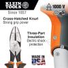 imageKlein Tools D2139NECRINS Side Cutting and Crimping Pliers Made in USA New England Nose Insulated 9InchSlim Handle