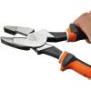 imageKlein Tools D2139NECRINS Side Cutting and Crimping Pliers Made in USA New England Nose Insulated 9InchSlim Handle