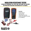 imageKlein Tools ET600 Multimeter Megohmmeter Insulation Tester 4000 Ohms Resistance 125V250V500V1000V AutoRanging TRMS MultimeterTester