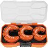 imageKlein Tools 50048 CStyle Copper Tubing Cutter Set with 12 34 and 1Inch Cutters MODbox Case UltraCompact for Tight Spaces 3Piece