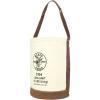 imageKlein Tools 5104 Canvas Bucket with Leather Bottom 12Inch Diameter 1 Pocket 100Pound Load Rated Utility Bucket NaturalStandard