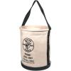 imageKlein Tools 5109S Canvas Bucket Straight Wall Tool Bucket Swivel with Swivel Snap 75Pound Load RatedInside Pocket