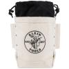 imageKlein Tools 5416TCP Tool Bag Extra Tall Top Closing Bolt Bag with 3Inch Drawstring HeavyDuty No 4 Canvas 5 x 12 x 9InchExtra Tall