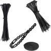 imageKlein Tools 80069 Cable Tie Kit Made in USA Set with 2 Packs of 100 Zip Ties 50Pound Tensile Strength 75Foot Cable Roll 3Piece
