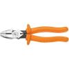 imageKlein Tools D2139NECRINS Side Cutting and Crimping Pliers Made in USA New England Nose Insulated 9InchHeavy Duty Cutting
