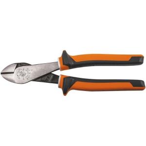 imageKlein Tools 200028EINS Pliers Electricians Insulated Diagonal Cutting Pliers with Slim Handle 1000V Rated Grips 8InchSlim Handle