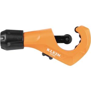 imageKlein Tools 50046 Constant Swing Tubing Cutter for Copper and Aluminum 18 to 1 38Inch OD with Deburring Tool and Replacement Blade