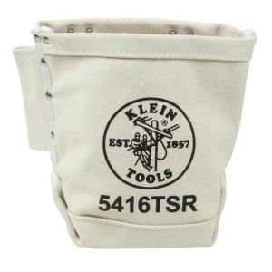 imageKlein Tools 5416T Tool Bag BullPin and Bolt Pouch No 4 Canvas with Tunnel Connection 5 x 10 x 9Inch1 Count Pack of 1