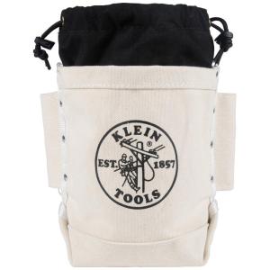 imageKlein Tools 5416TCP Tool Bag Extra Tall Top Closing Bolt Bag with 3Inch Drawstring HeavyDuty No 4 Canvas 5 x 12 x 9InchStandard