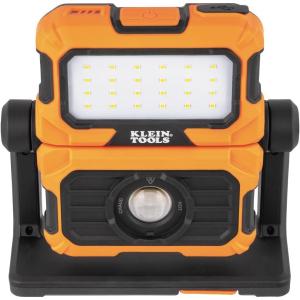 imageKlein Tools 56417 MODbox Rechargeable 3000Lumen LED Work Light Portable 2in1 Flood and Spot Light 360Degree Rotation Compatible with MODbox Rail System3000Lumen Dual Beam Light