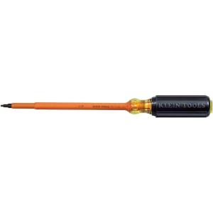 imageKlein Tools 6027INS Flathead Screwdriver Made in USA 516Inch Cabinet Tip Insulated 7Inch Shank7Inch Shank