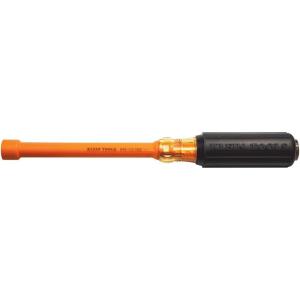 imageKlein Tools 64612INS Insulated Nut Driver Made in USA 12Inch Hex Cushion Grip Handle 6Inch Round Hollow ShaftNonMagnetic