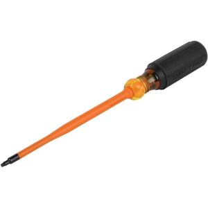 imageKlein Tools 6986INS Insulated Screwdriver 1000V Slim Profile Tip 1 Square with 6Inch Shank CushionGrip Handle
