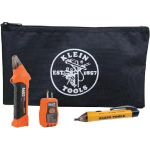 imageKlein Tools 80064 AC Circuit Breaker Kit with GFCI Digital Circuit Breaker Finder NonContact Voltage Tester Pen and Zipper Bag 3Piece