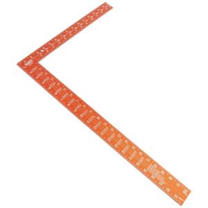 imageKlein Tools 9357SSQ Rafter Square 7Inch Double Laser Etched Aluminum MultiFunctional Carpenter Measuring Layout Tool Triangle Ruler for WoodworkingFraming Square