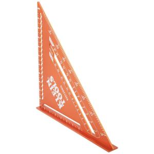 imageKlein Tools 9357SSQ Rafter Square 7Inch Double Laser Etched Aluminum MultiFunctional Carpenter Measuring Layout Tool Triangle Ruler for WoodworkingRafter Square  12Inch